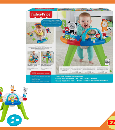 Mattel Fisher-Price 3-in-1 Spin and Sort Activity Center FWY39